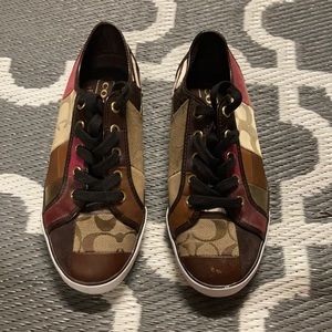 Coach Dawnell Patchwork Sneakers Shoes 7.5